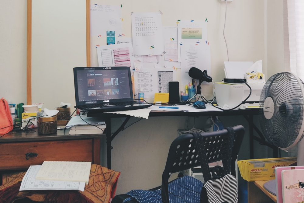 Cluttered Workspace