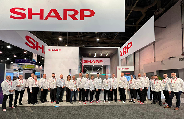 Sharp's booth at Print United 2024