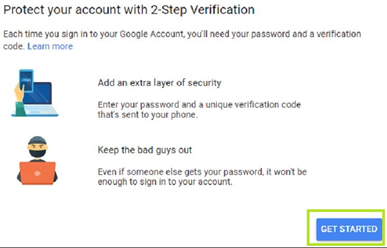 enable Google 2-step verification
