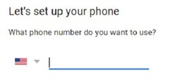 google phone number setup