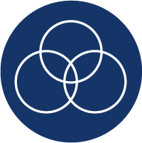 Color Management Icon in navy