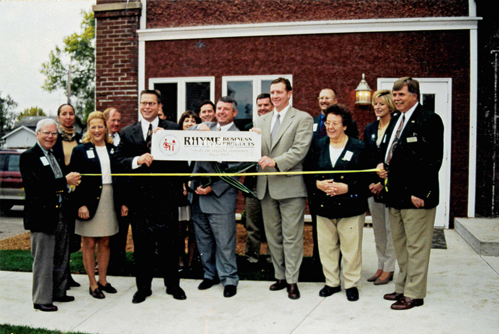 Mike Steinhoff purchases Rhyme Business Products from Ken Hutler in August of 1999.