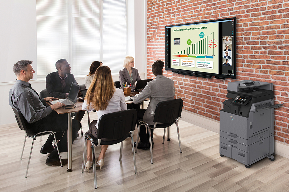 Collaboration display in office